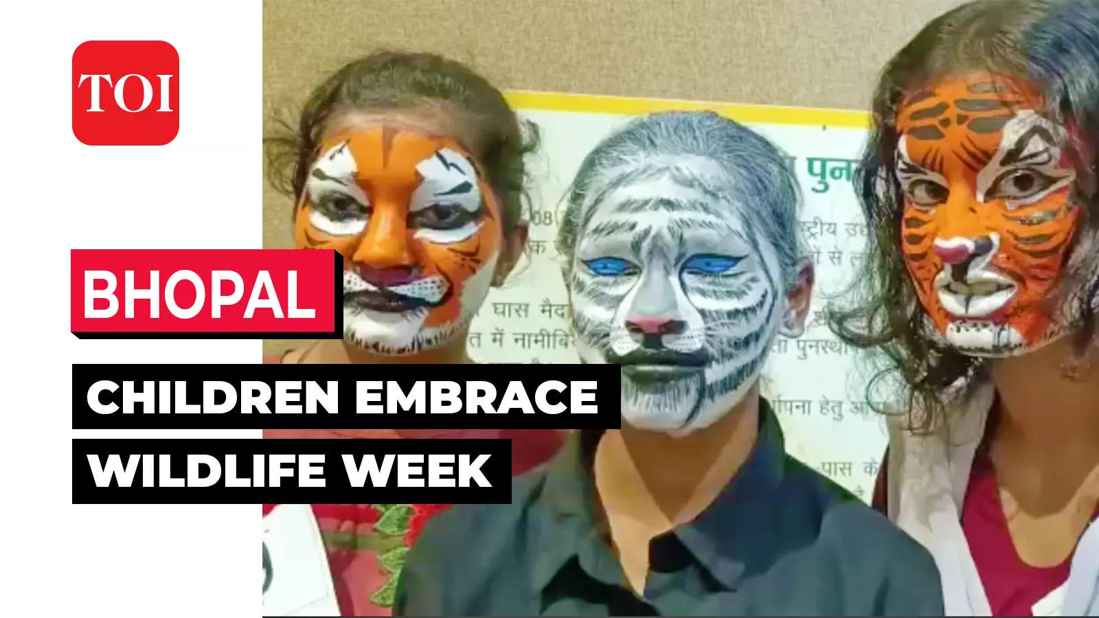 Wildlife Week 2022: Children participate in face-painting competition at  Van Vihar National Park in Bhopal | TOI Original - Times of India Videos