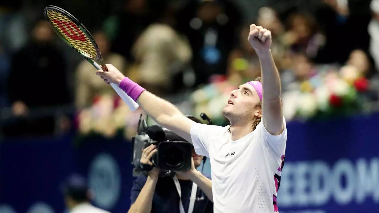 Stefanos Tsitsipas fights back against Andrey Rublev to reach Astana final Tennis News