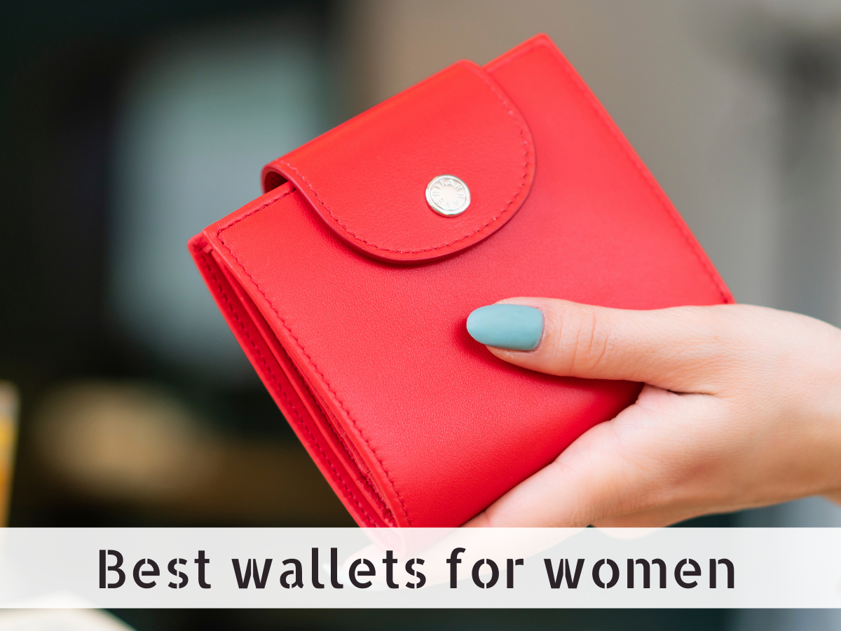 PU Leather Wallet Ladies, Wallet Small Wallet Large Capacity with Multiple  Card Slots and Compartments,Elegant Ladies Wallet(Red)
