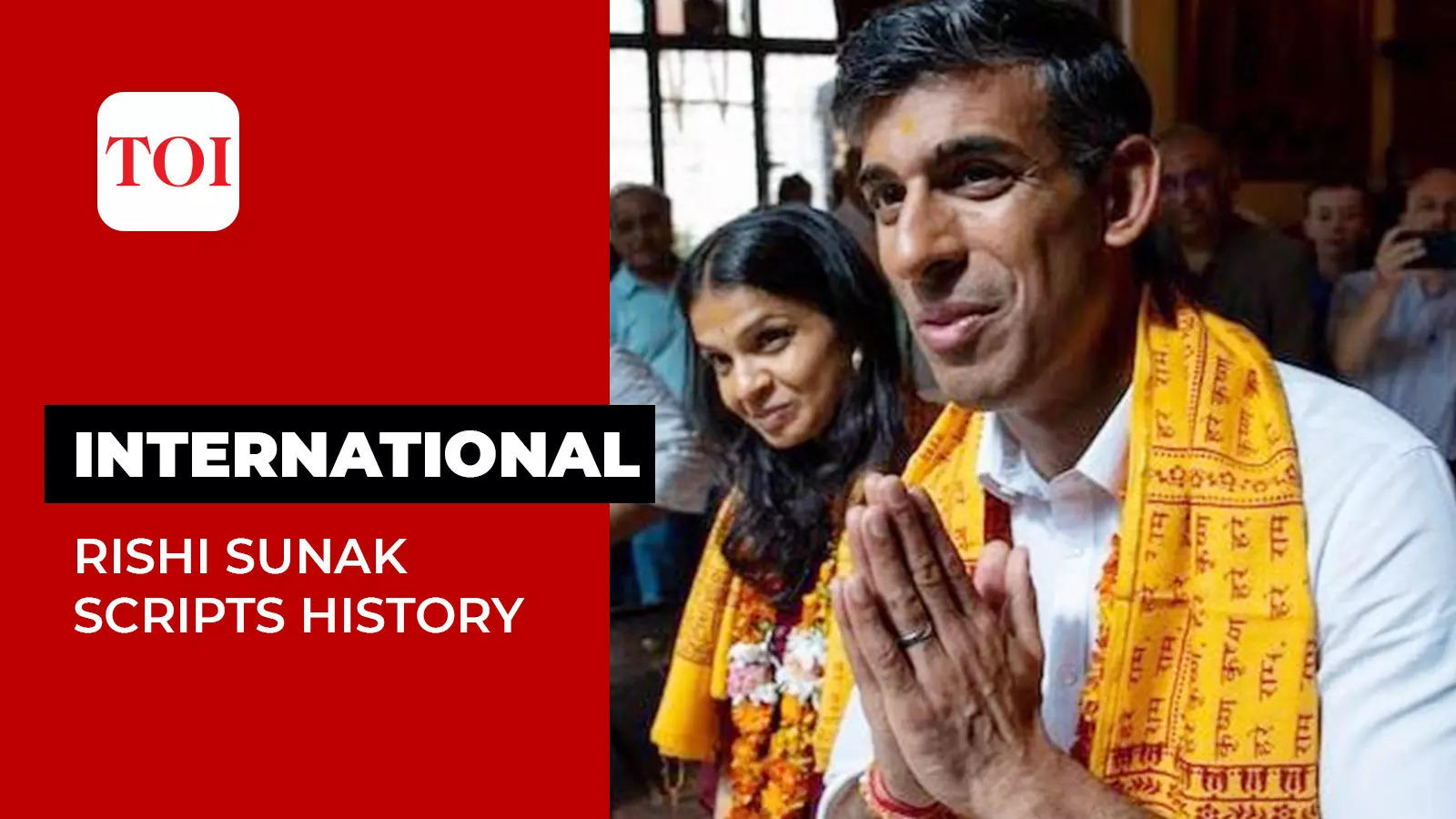 Rishi Sunak, UK's first PM of Indian origin, is a story of many firsts |  TOI Original - Times of India Videos