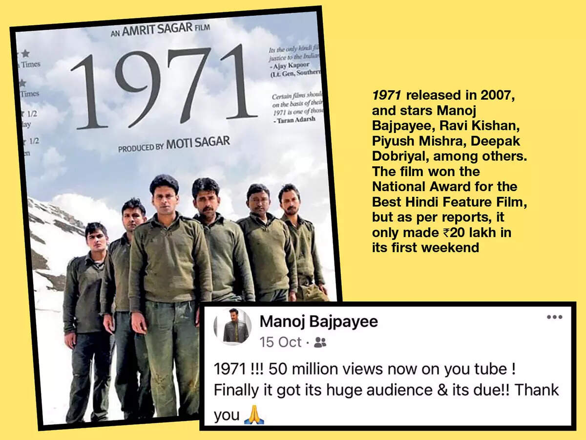 Manoj Bajpayee recently celebrated 1971 garnering 50 million views on social media
