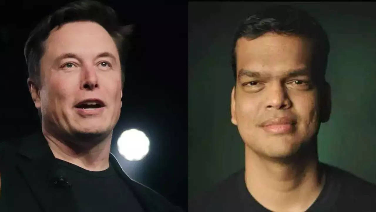 Elon Musk (L) and Sriram Krishnan (R)