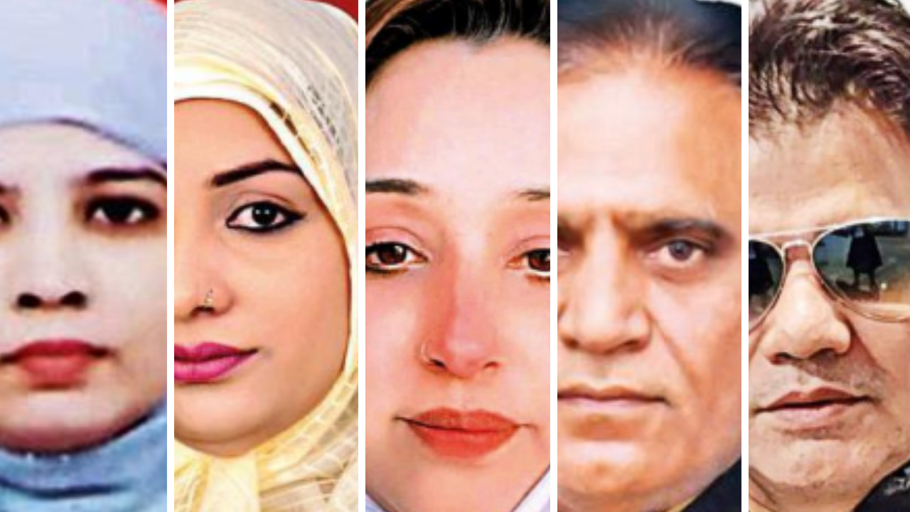 MCD poll candidates Sabnam Malik, Saba Gazi, Shamina Raza, Irfan Malik; Delhi BJP’s Yaser Jilani
