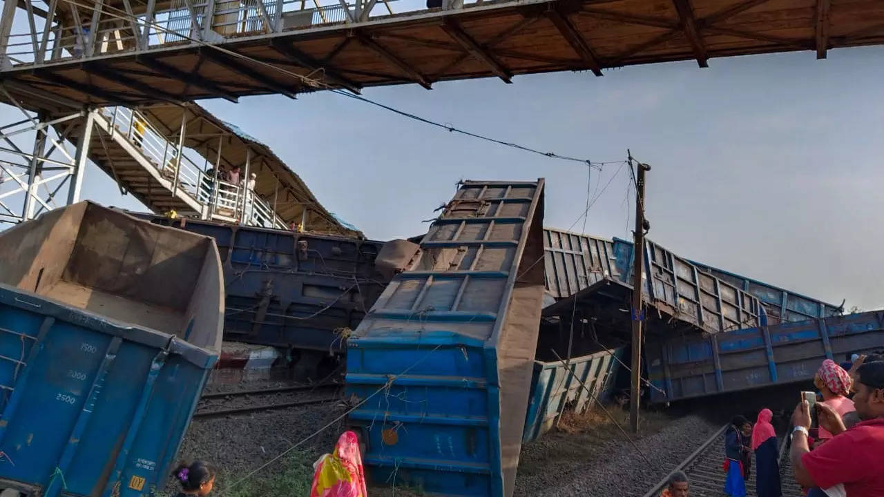 Train accident: Two die as goods train derails in Odisha's Jajpur