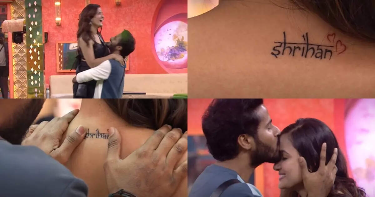 In pics: Srihan's reaction to Siri's new tattoo and their mushy pics ...