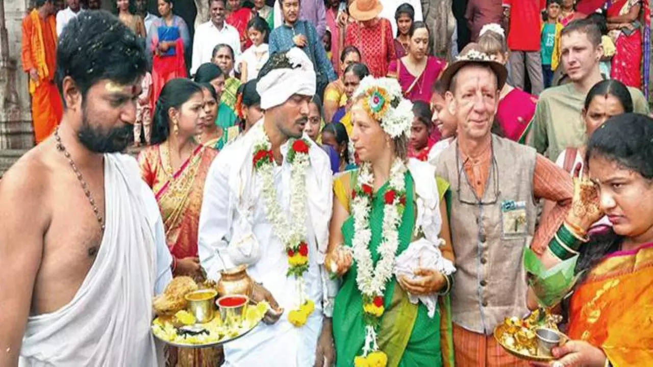  Camille, a graduate at a reputed university in Belgium, offered to marry Ananthraju, who has completed PUC