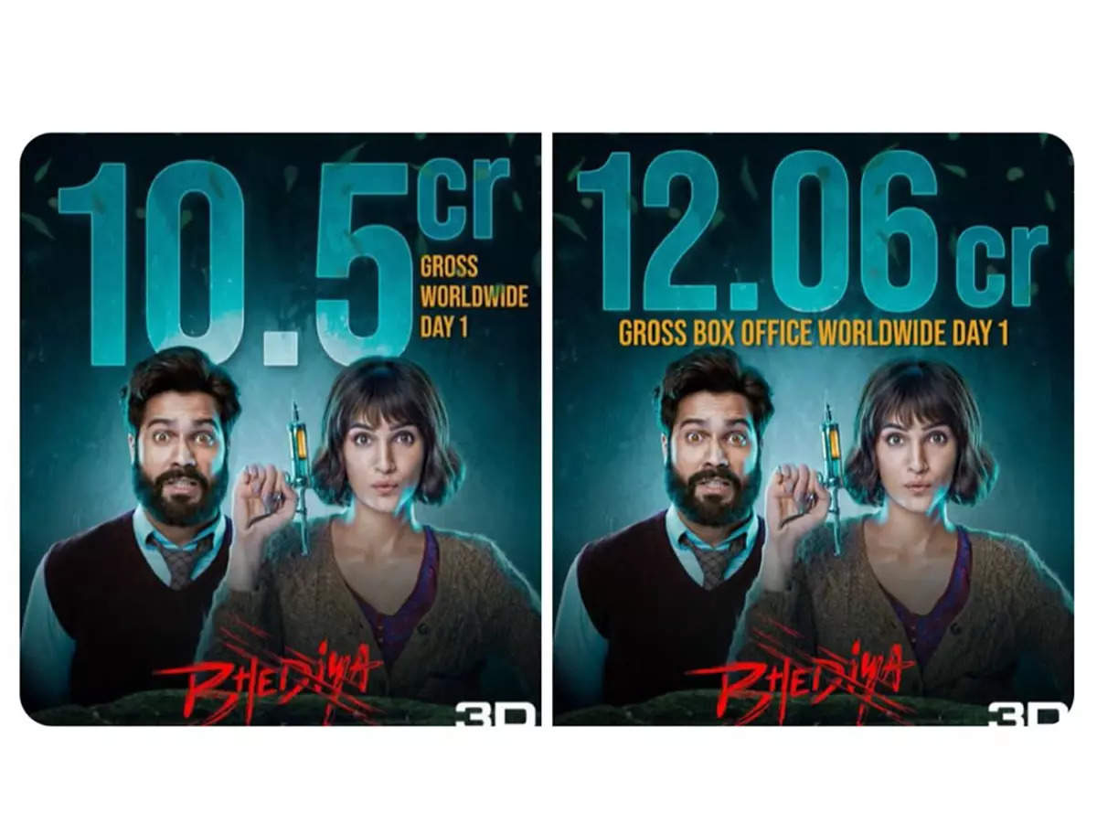 OMG! TWO posters shouting the 'Bhediya' Day 1 box-office collection!  Confusion galore - Exclusive | Hindi Movie News - Times of India