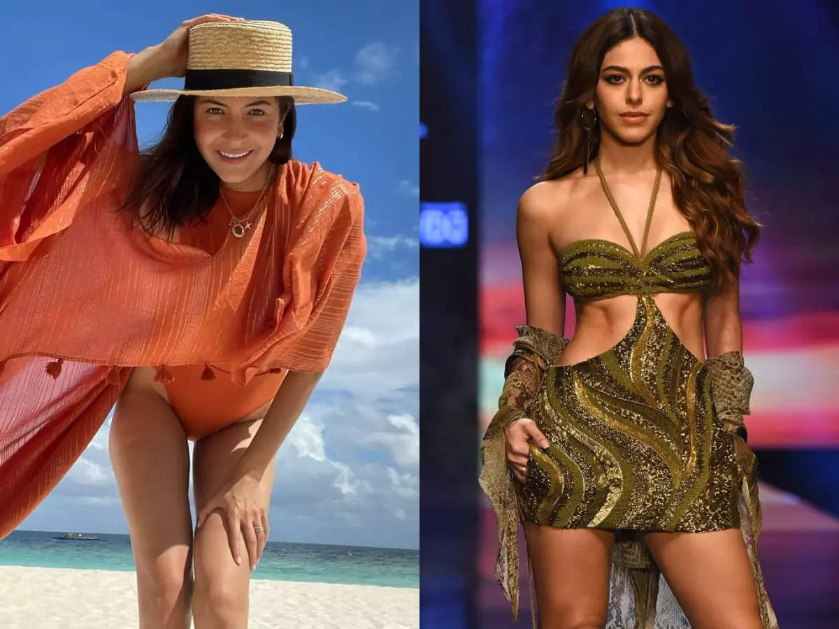 Anushka Sharmas monotone swimsuit to Alaya Fs cutout dress Bollywood divas favourite vacay outfits