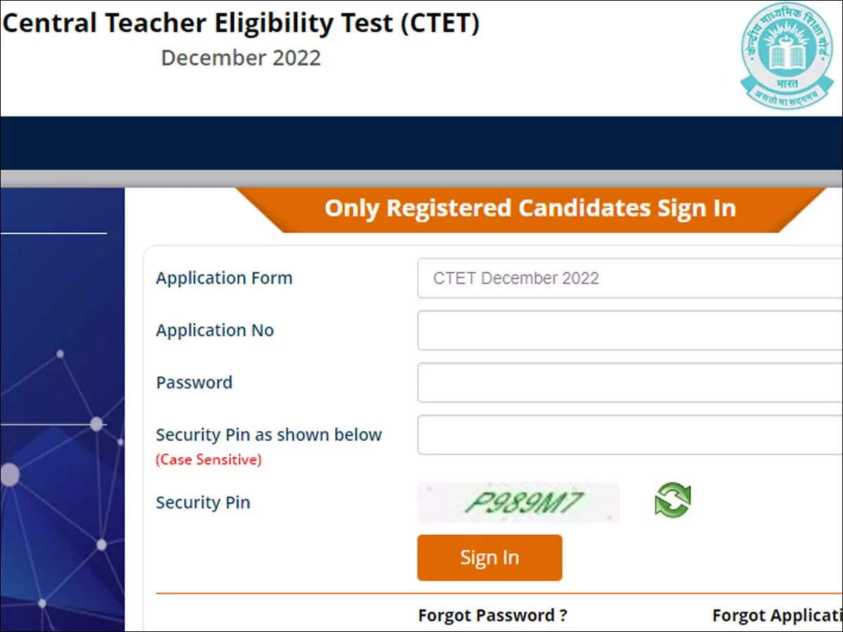 CTET Application 2022: CTET correction window for December exam opens today  on ctet.nic.in | - Times of India