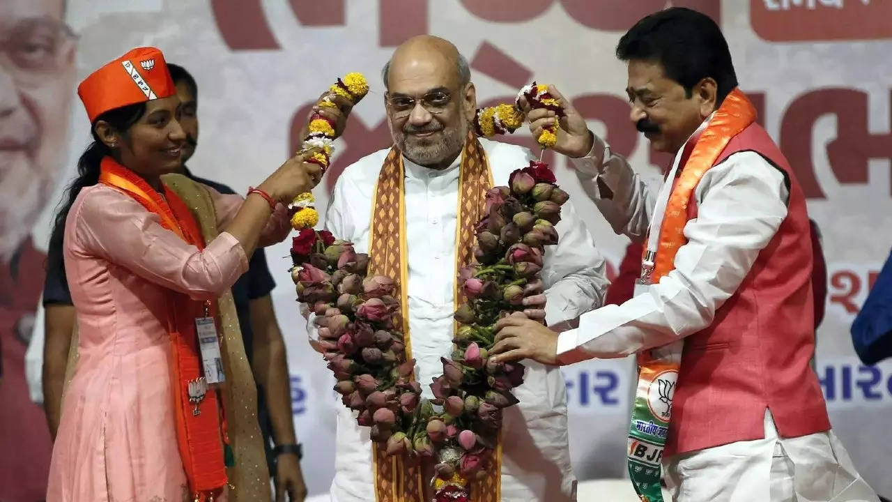 Union home minister Amit Shah in Ahmedabad (File photo)