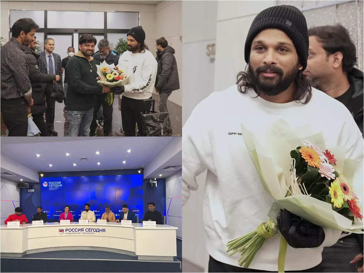 Allu Arjun Pushpa creating records in Russia Also Allu Arjun Pushpa creating records in Russia Also
