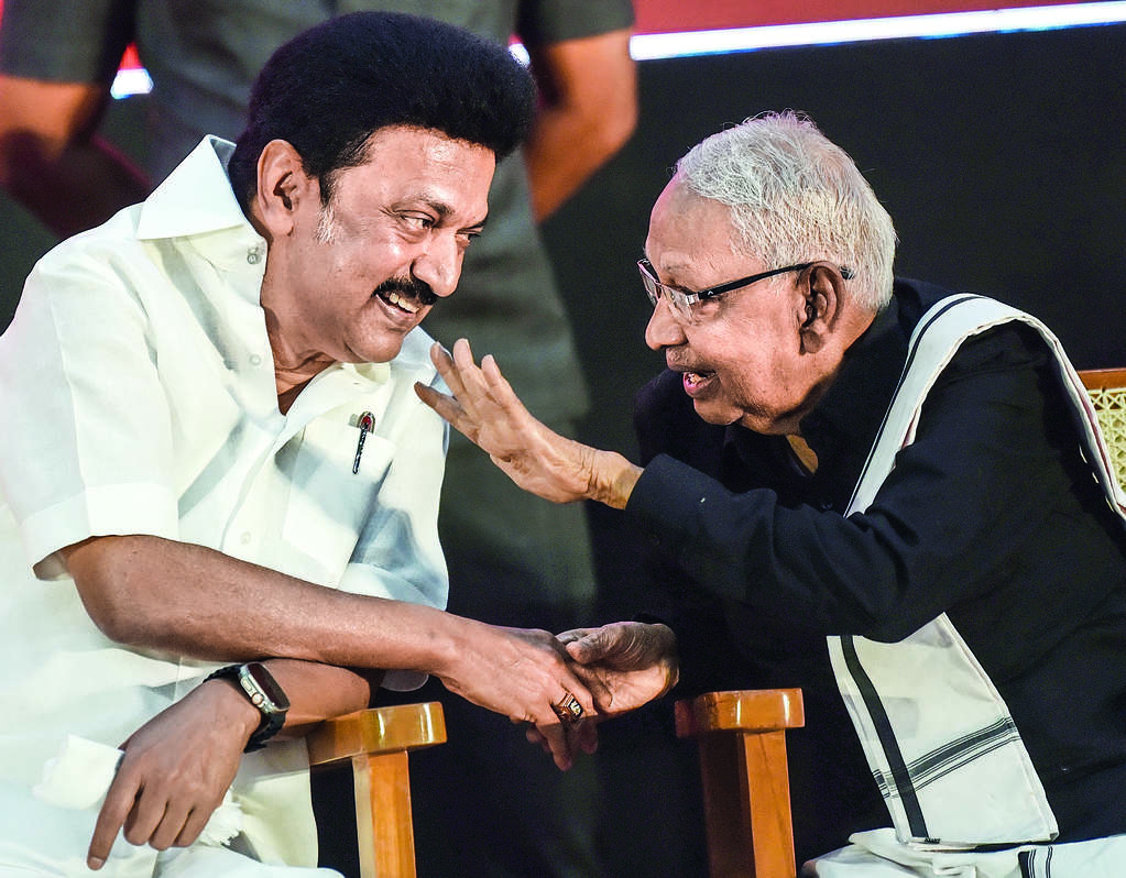 Cm Stalin Leads Tributes To Veeramani | Chennai News - Times of India