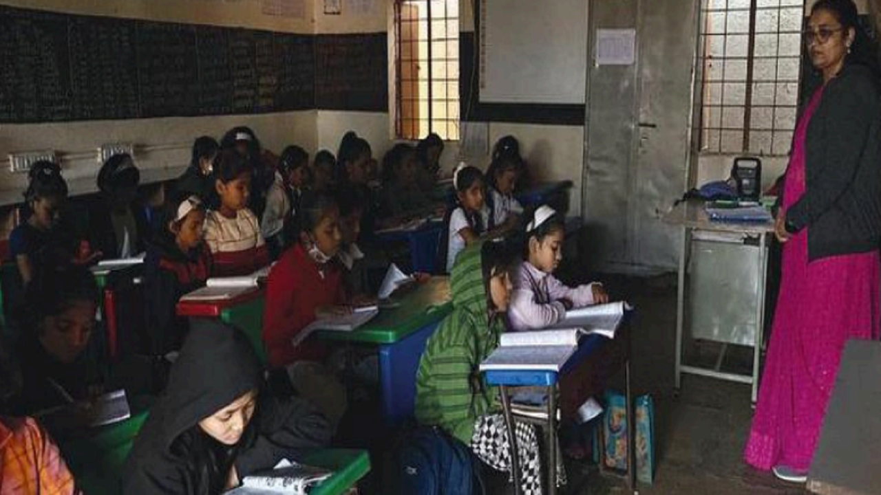 Dues leave Pune Municipal Corporation school in the dark for months | Pune  News - Times of India