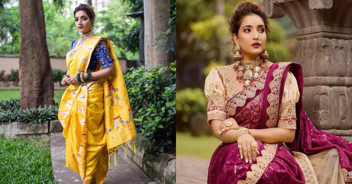 Rupali Bhosle looks perfect in this bridal Nauvari saree shoot | Times ...