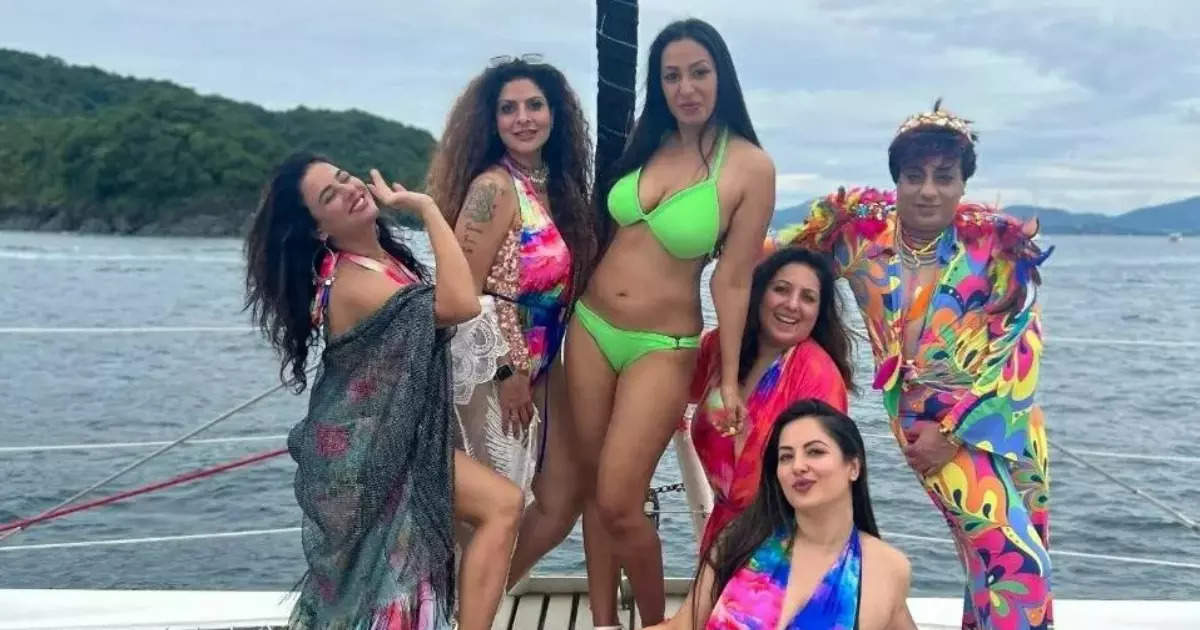 Kashmera Shah rocks a lime green bikini on her 50th birthday