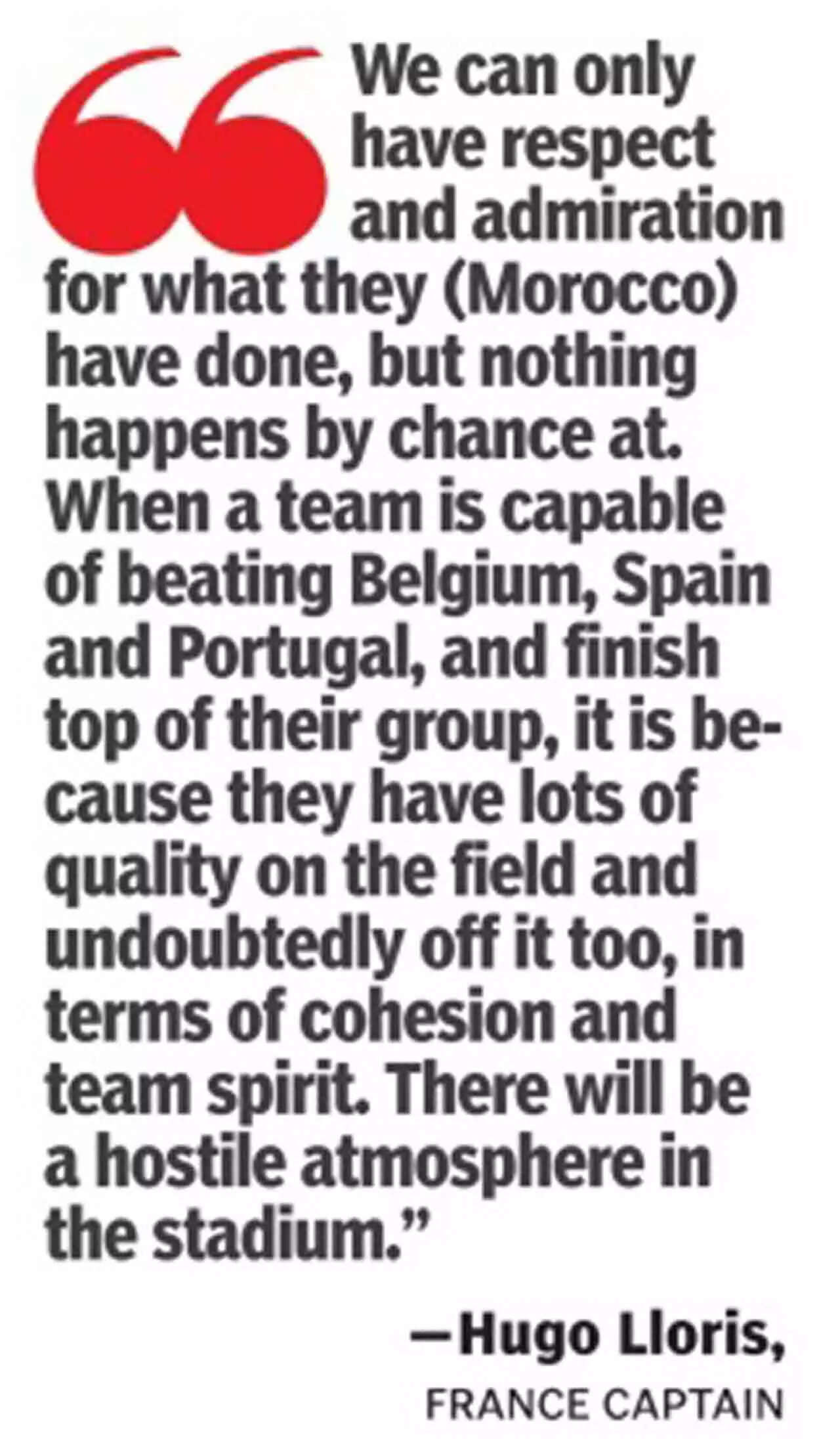 Morocco talks of a new world order through their football | Football News -  Times of India