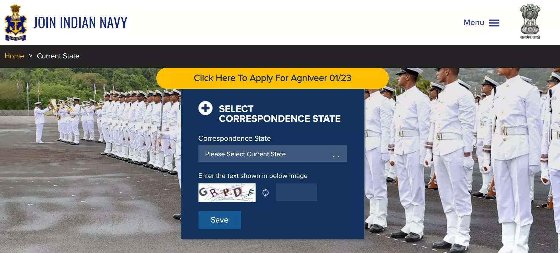 Indian Navy Agniveer Registration