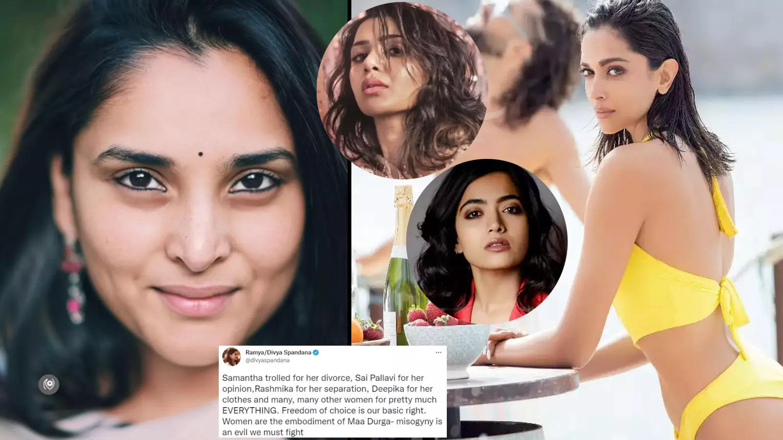 Deepika Padukone getting trolled for Besharam Rang is misogyny Ramya Kannada Movie News