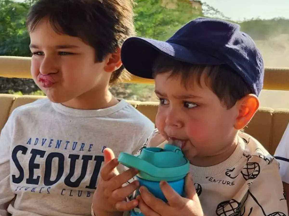 Taimur Ali Khan and Jehangir Ali Khan look like adorable ...