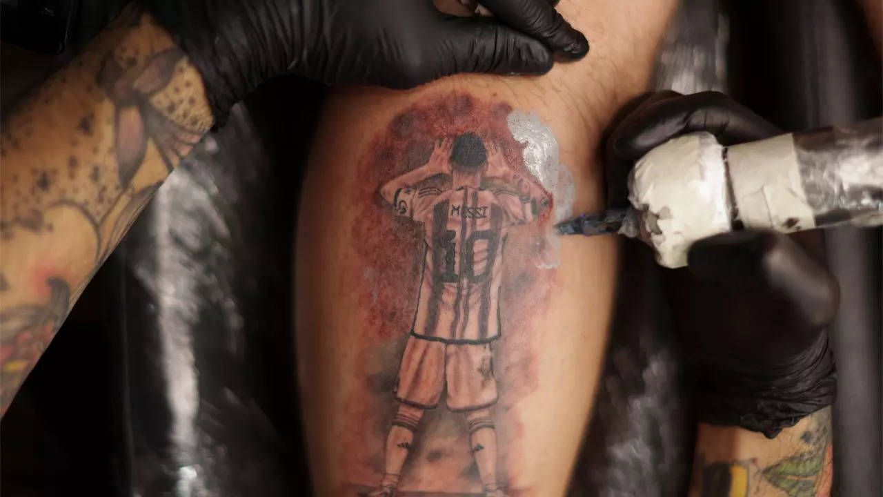 Messi Tattoos Fanatic Lionel Messi fans go skin deep in Argentine heros  tattoos artists struggle to make up for soaring demand Check OUT