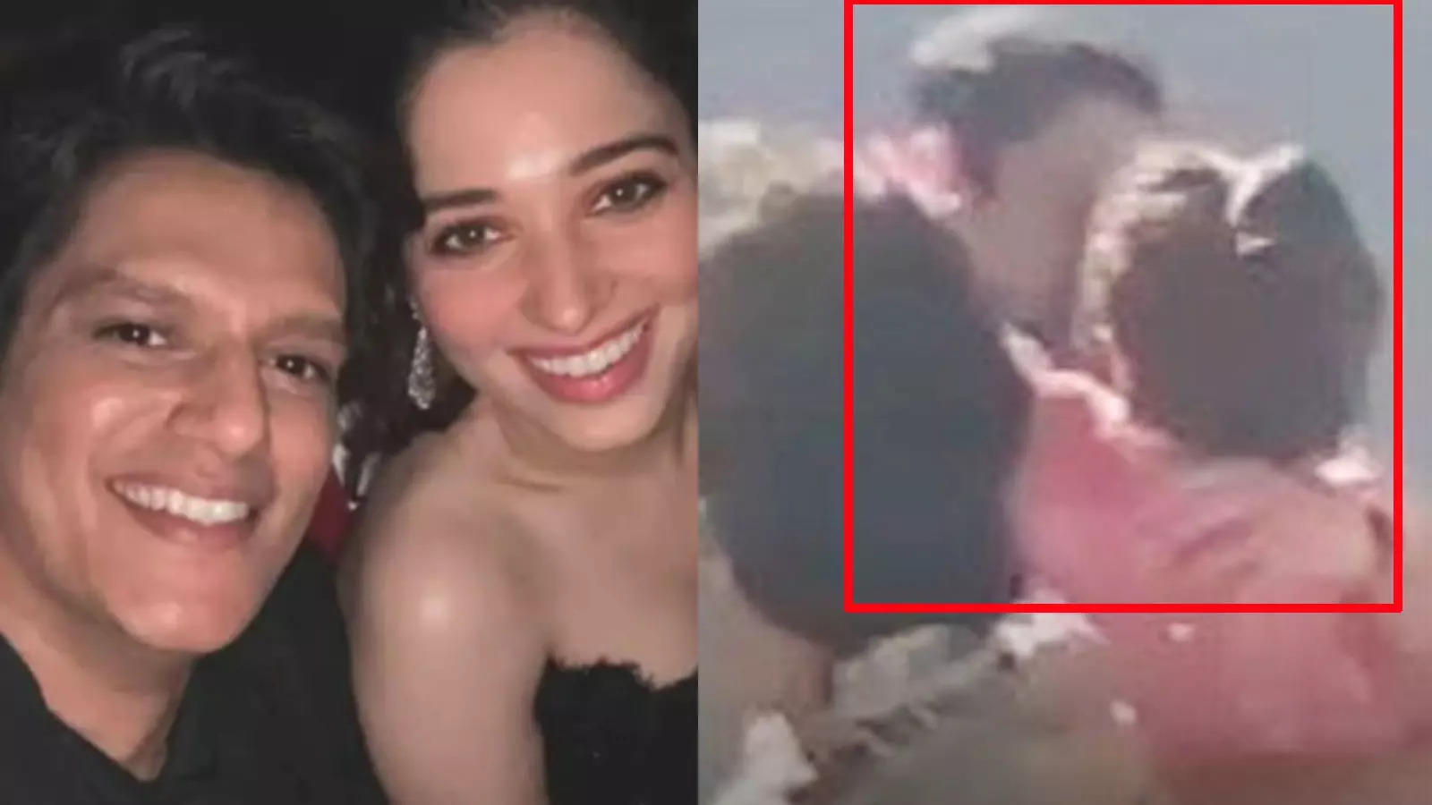 Tamannaah-Vijay Kissing Video: Amid dating reports, 'Baahubali' actress Tamannaah Bhatia and Vijay Varma spotted 'kissing each other' as they welcome 2023 in this VIRAL video