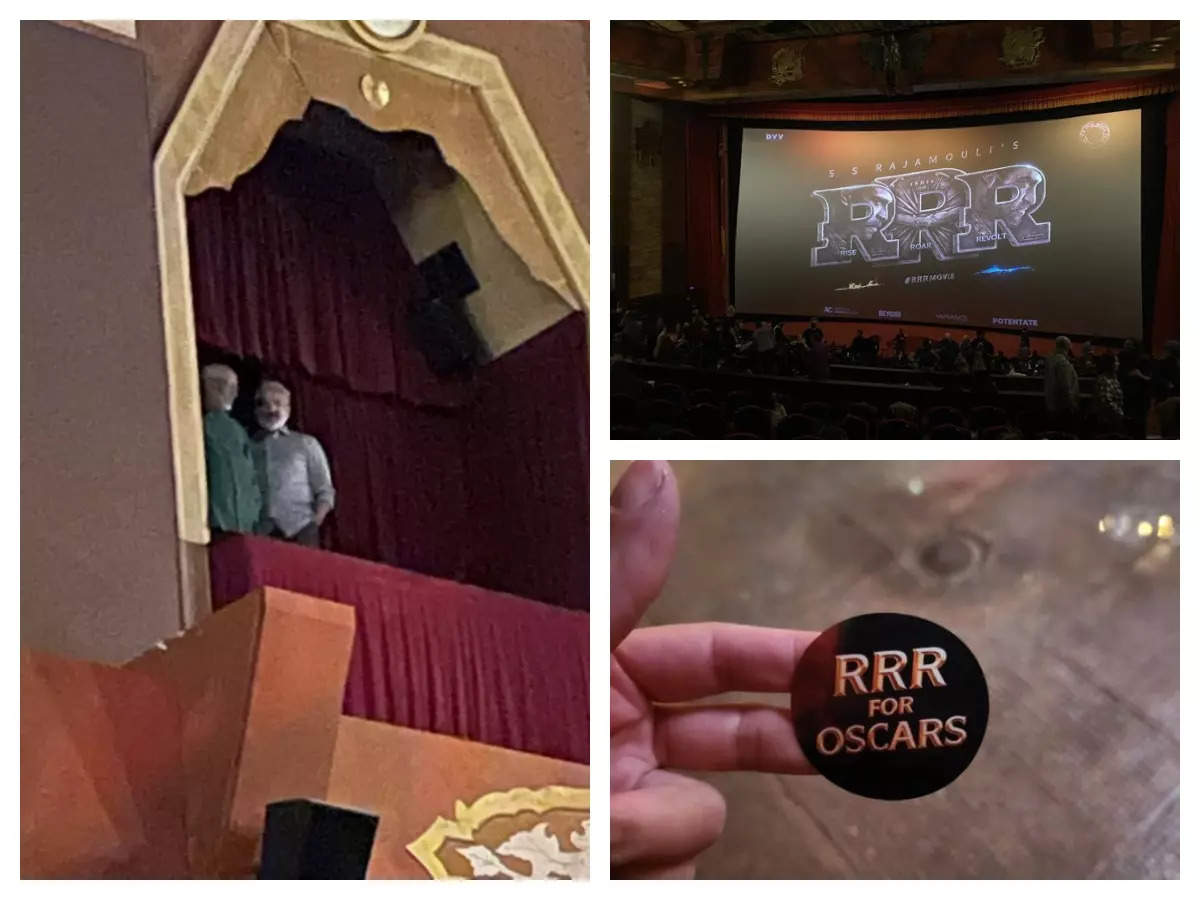Ahead of Golden Globe Awards, SS Rajamouli, Jr NTR and Ram Charan join fans for ‘RRR’ screening at LA’s Chinese Theatre | Hindi Movie News