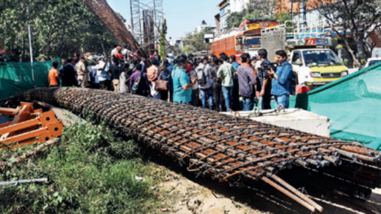 3 engineers suspended, 9 booked for metro crash in Bengaluru | Bengaluru News – Times of India
