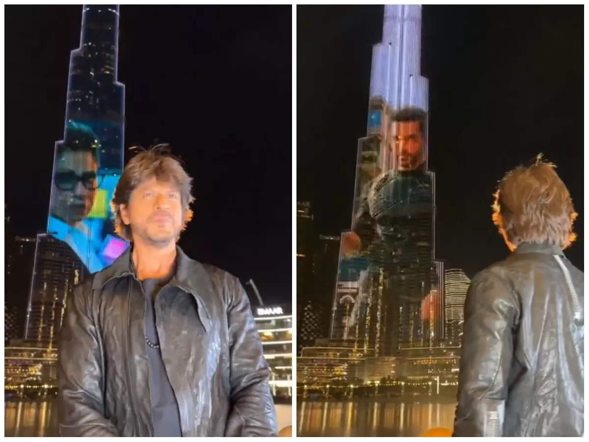 Shah Rukh Khan gets groovy as ‘Pathaan’ trailer lights up the Burj Khalifa – WATCH | Hindi Movie News