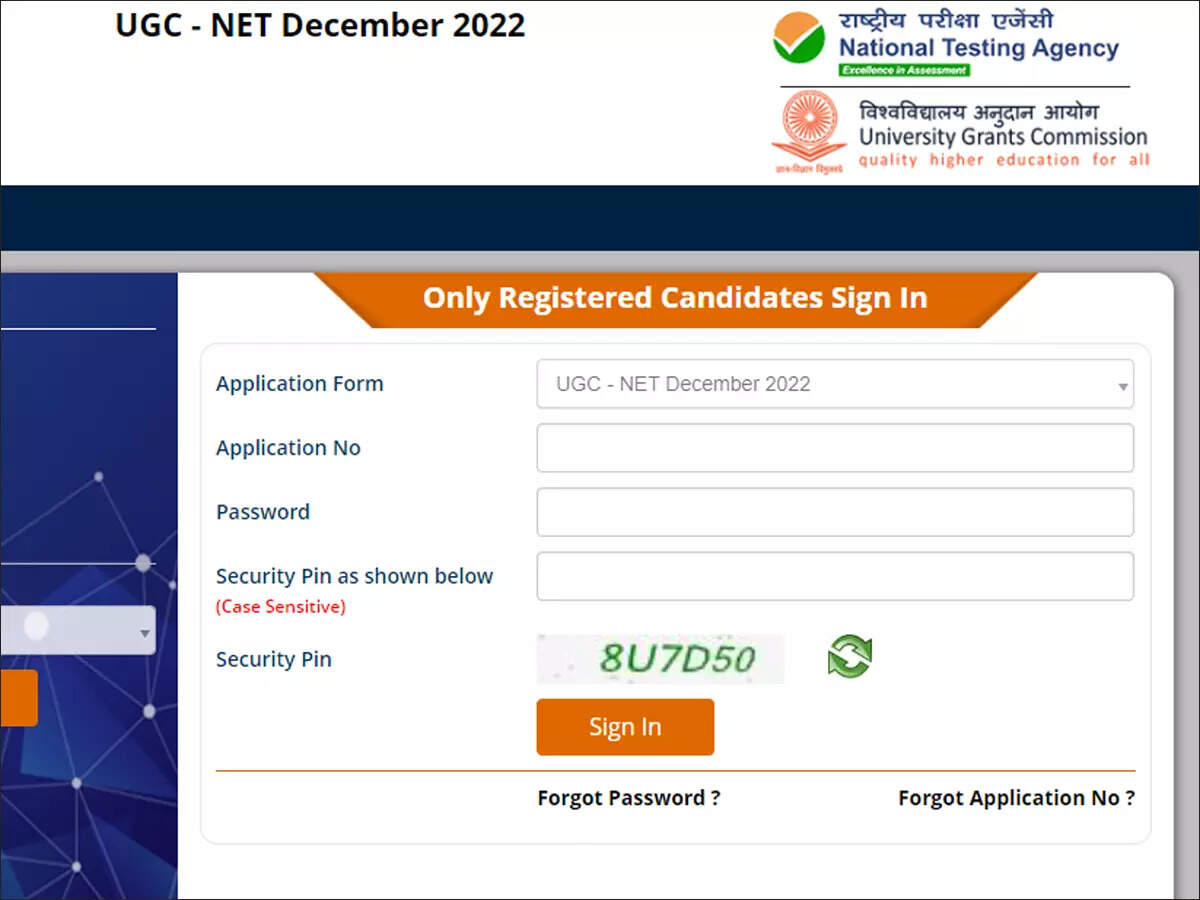 UGC-NET 2023: Application for December 2022 session ends today, register on  ugcnet.nta.nic.in - Times of India