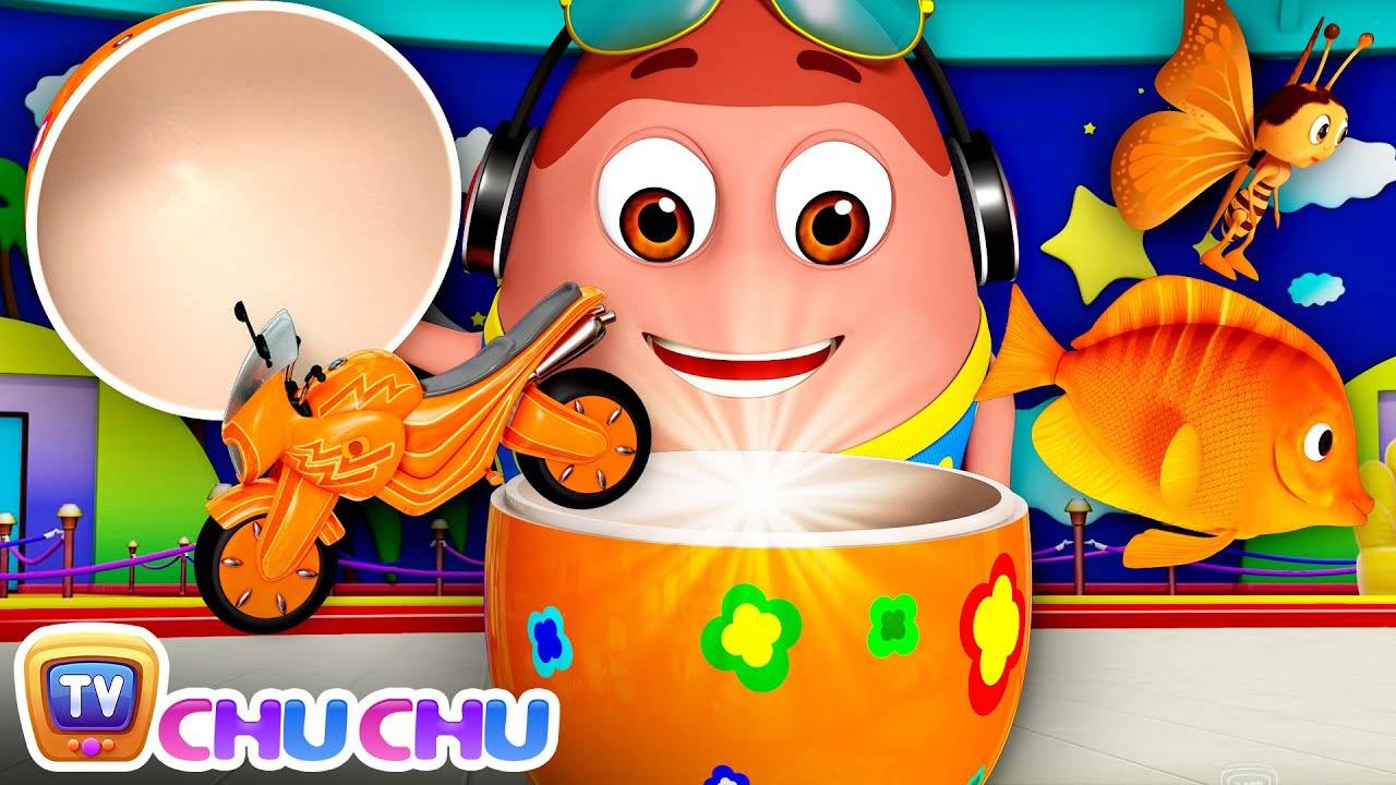 Check Out Latest Kids English Nursery Rhymes 'Kids Learn The Color Orange  In A Ball Pit With Surprise Eggs' For Kids - Watch Fun Kids Nursery Rhymes  And Baby Rhymes In English |