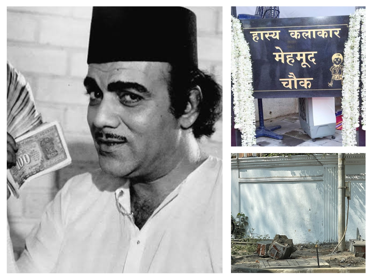 Mehmood Chowk's marble plaque destroyed