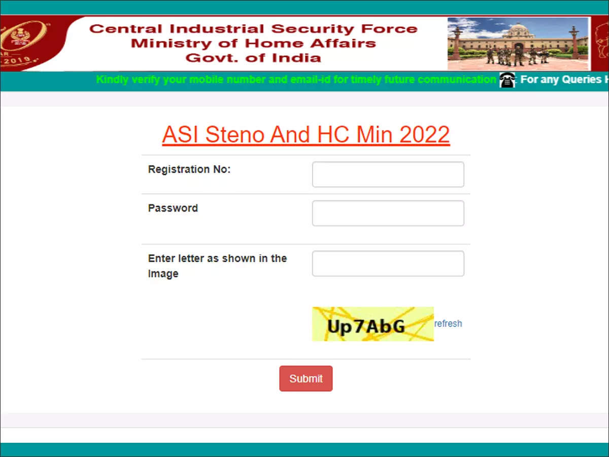 CISF Admit Card 2023 for ASI Steno, HC Ministerial exams released, download on cisfrectt.in