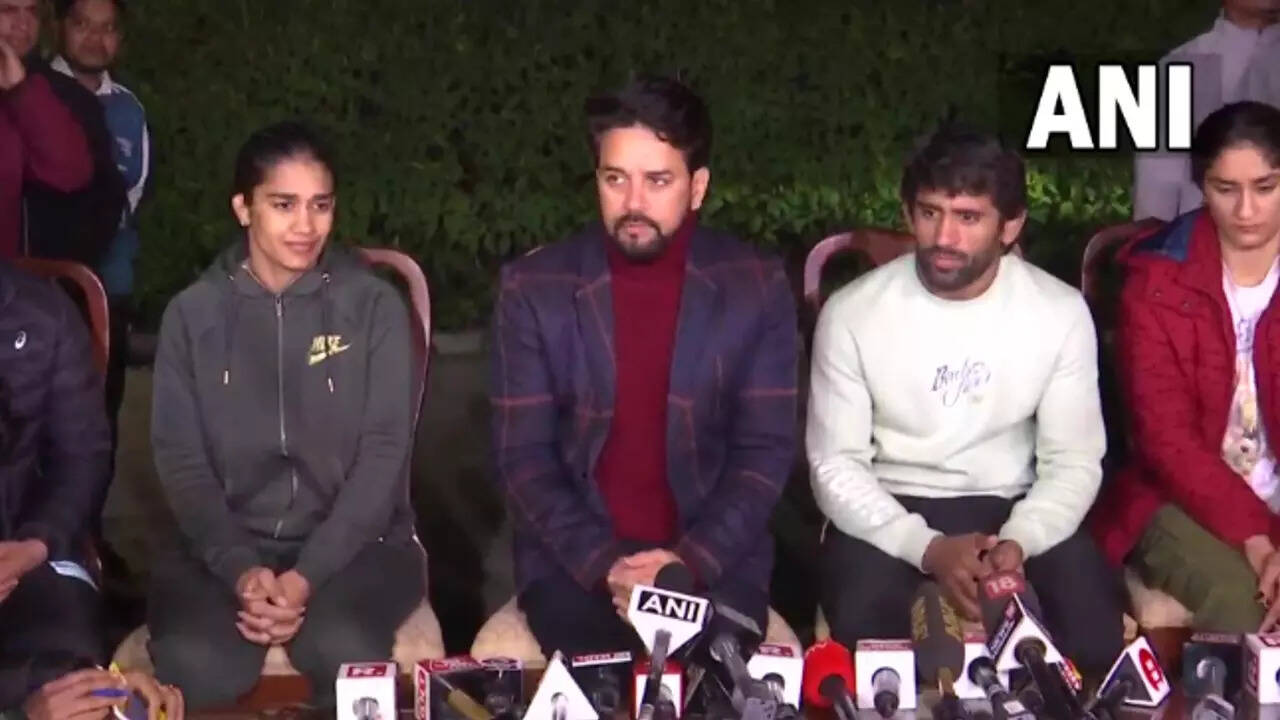 Wrestling Federation of India president Brij Bhushan Sharan Singhsteps aside for now, wrestlers call off stir