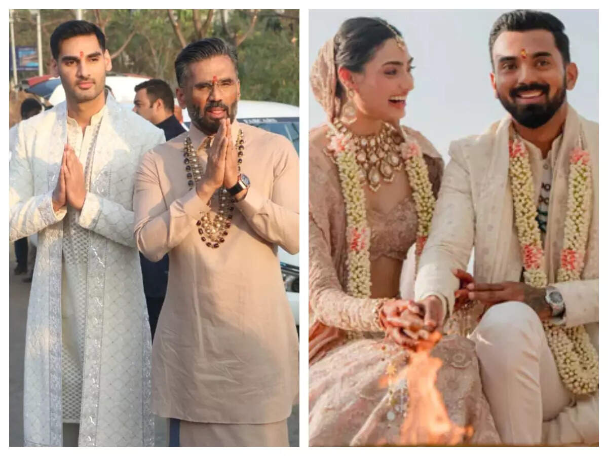LIVE: Suniel Shetty breaks down at Athiya's wedding