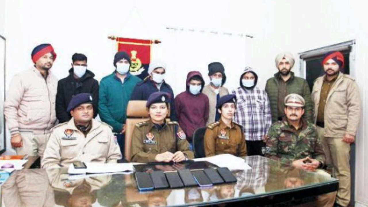 The accused in the custody of the Ludhiana Police 