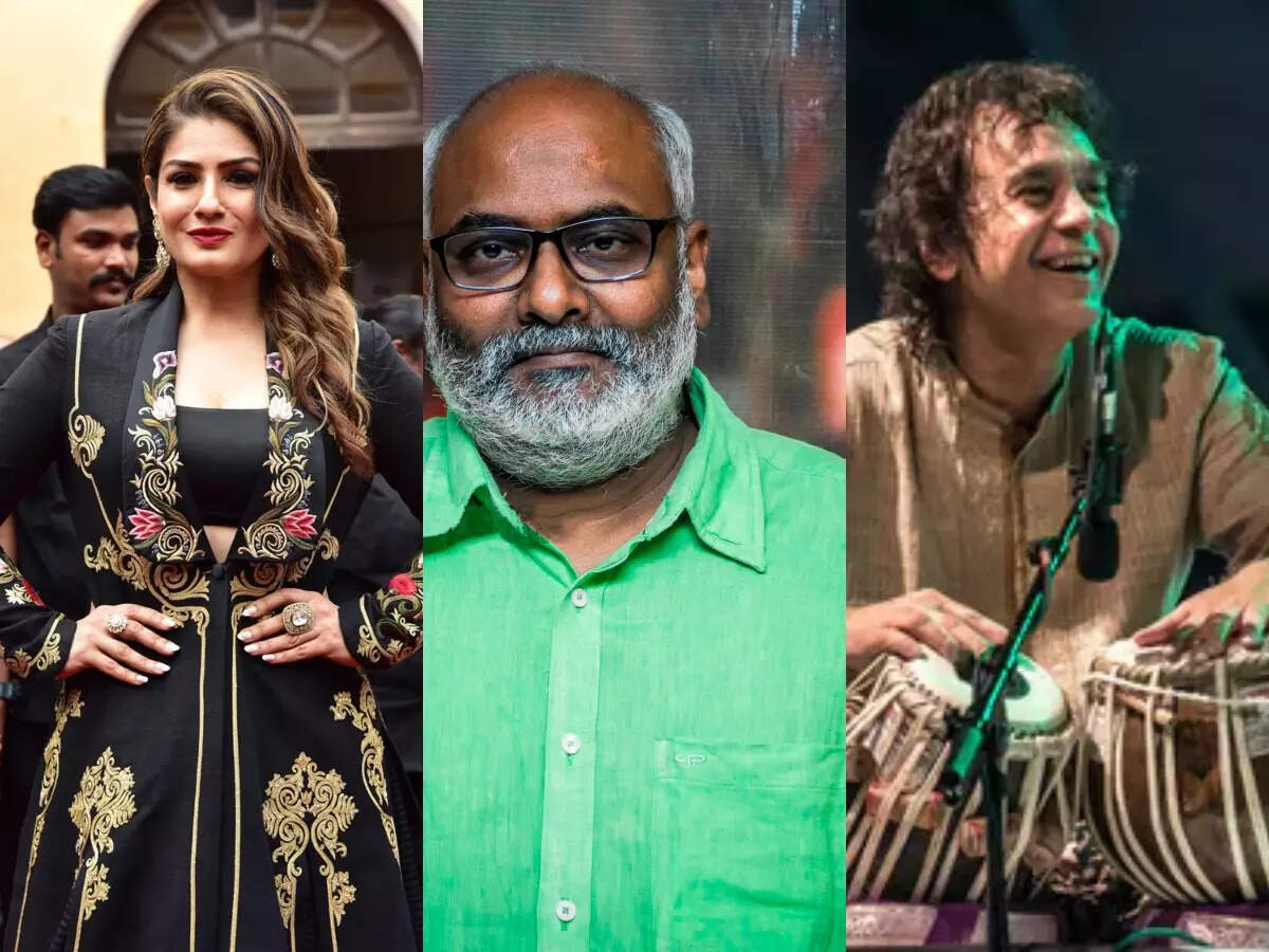 Raveena Tandon, MM Keeravani, Zakir Hussain to be honoured with a Padma Shri this year | Hindi Movie News