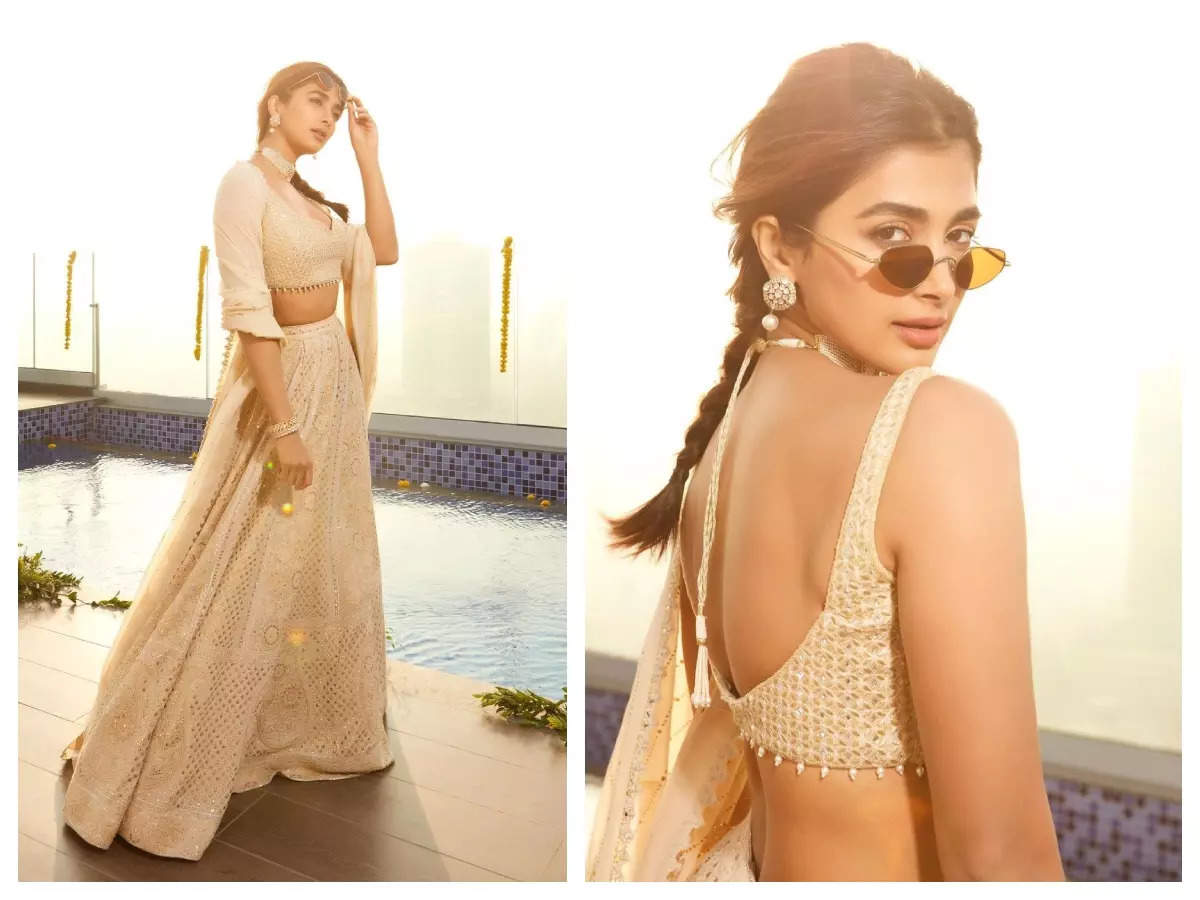 Here's what Pooja Hegde wore for her brother's sundowner Haldi ceremony |  Hindi Movie News - Times of India