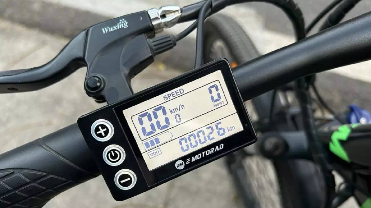 emotorad trex plus electric bikes review screen.
