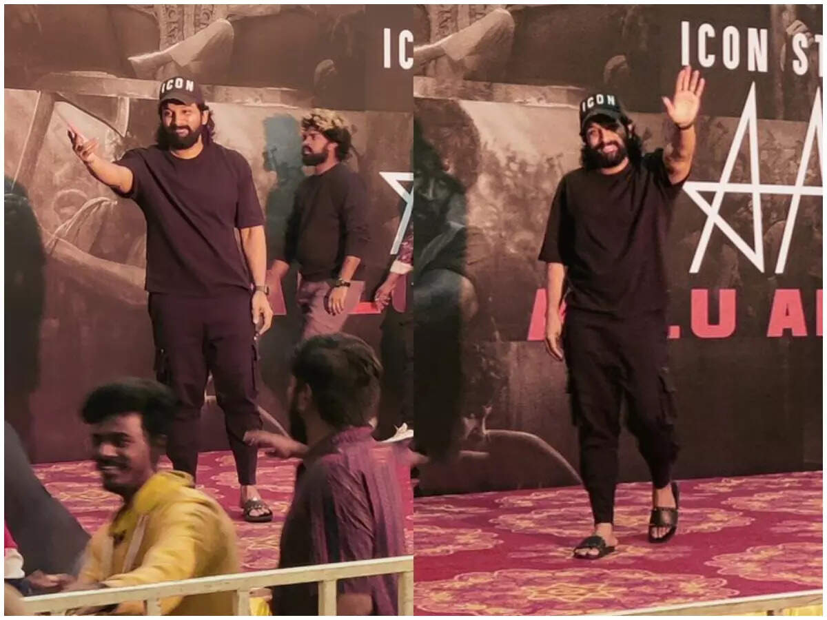A huge crowd of fans turned up to meet Allu Arjun aka Pushparaj | Telugu Movie News - Times of India A huge crowd of fans turned up to meet Allu Arjun aka Pushparaj | Telugu Movie News - Times of India