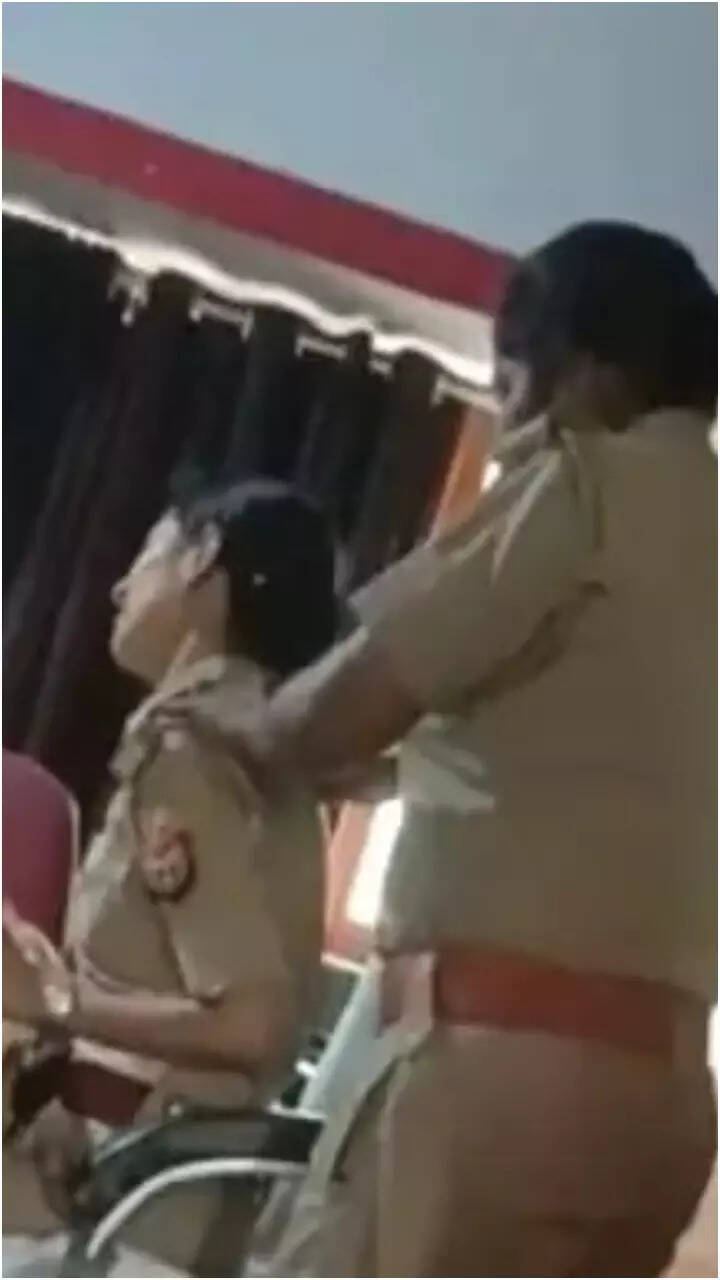 Caught on cam: Woman SHO gets massage from constable