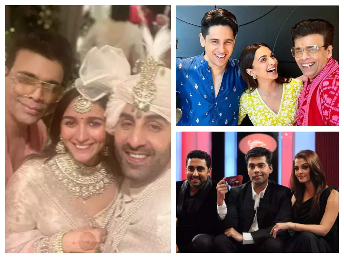 Sidharth Malhotra-Kiara Advani, Katrina Kaif-Vicky Kaushal, Alia Bhatt-Ranbir Kapoor: 6 times Karan Johar played played matchmaker for Bollywood couples  | The Times of India