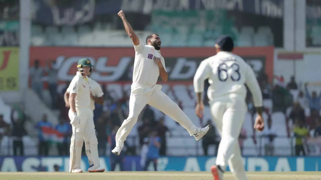 WATCH: Mohammed Shami sends David Warner's stumps cartwheeling | Cricket News - Times of India