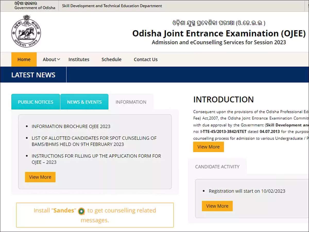 OJEE 2023 application registration begins today on ojee.nic.in, apply here – Times of India