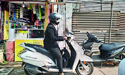 Guwahati pedestrians complain as bikers drive through city pavements