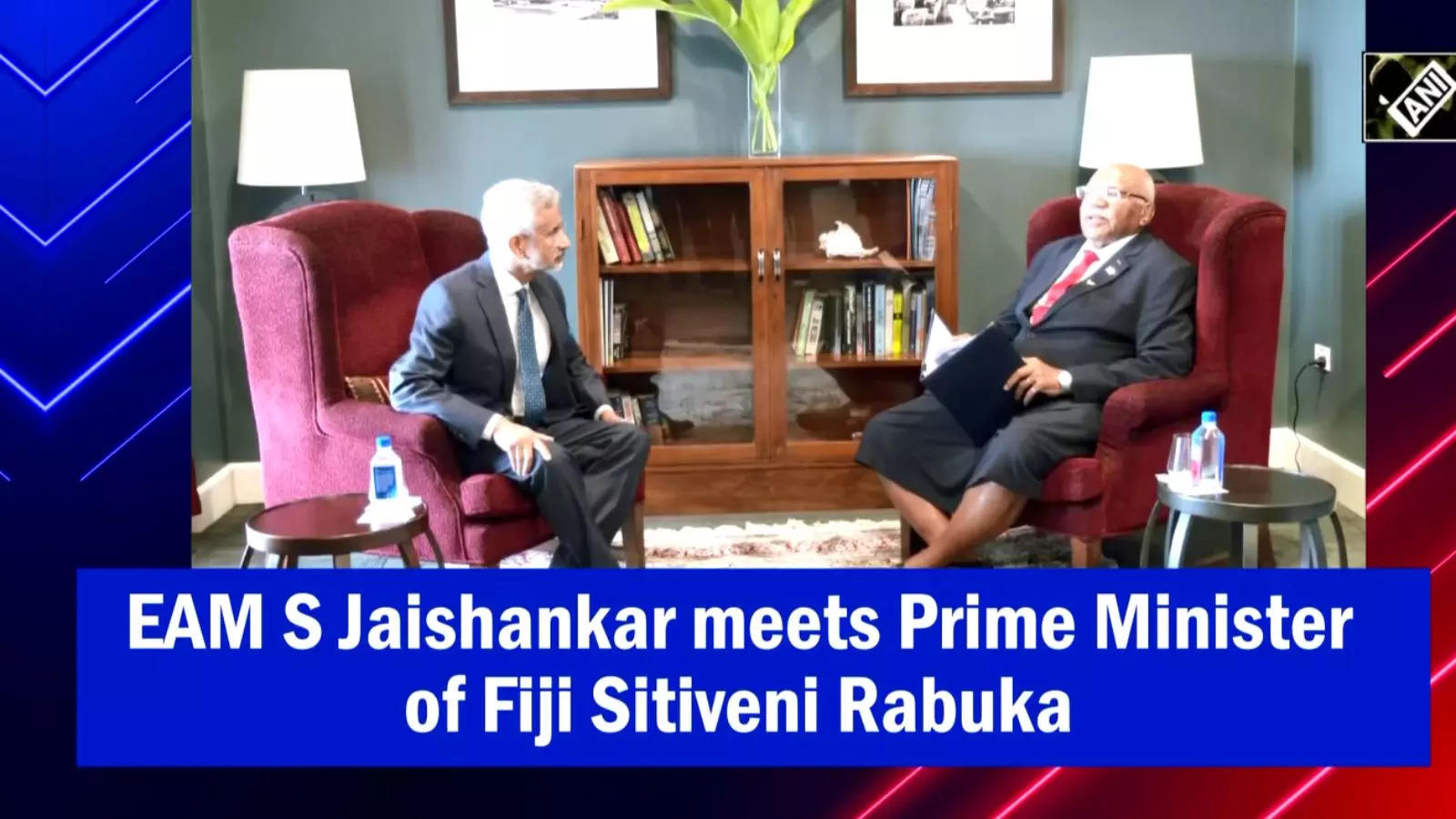 EAM S Jaishankar meets Prime Minister of Fiji Sitiveni Rabuka | News - Times of India Videos