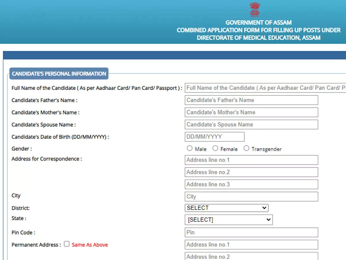 DME Assam Staff Nurse, Dresser, Technician Recruitment 2023: Application link for 1351 posts closes soon, apply on dme.assam.gov.in – Times of India