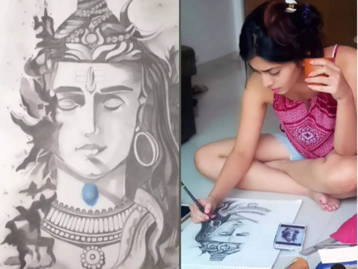 Lord Shiva Drawing Images | Shiva Colour Pencil Easy Drawing