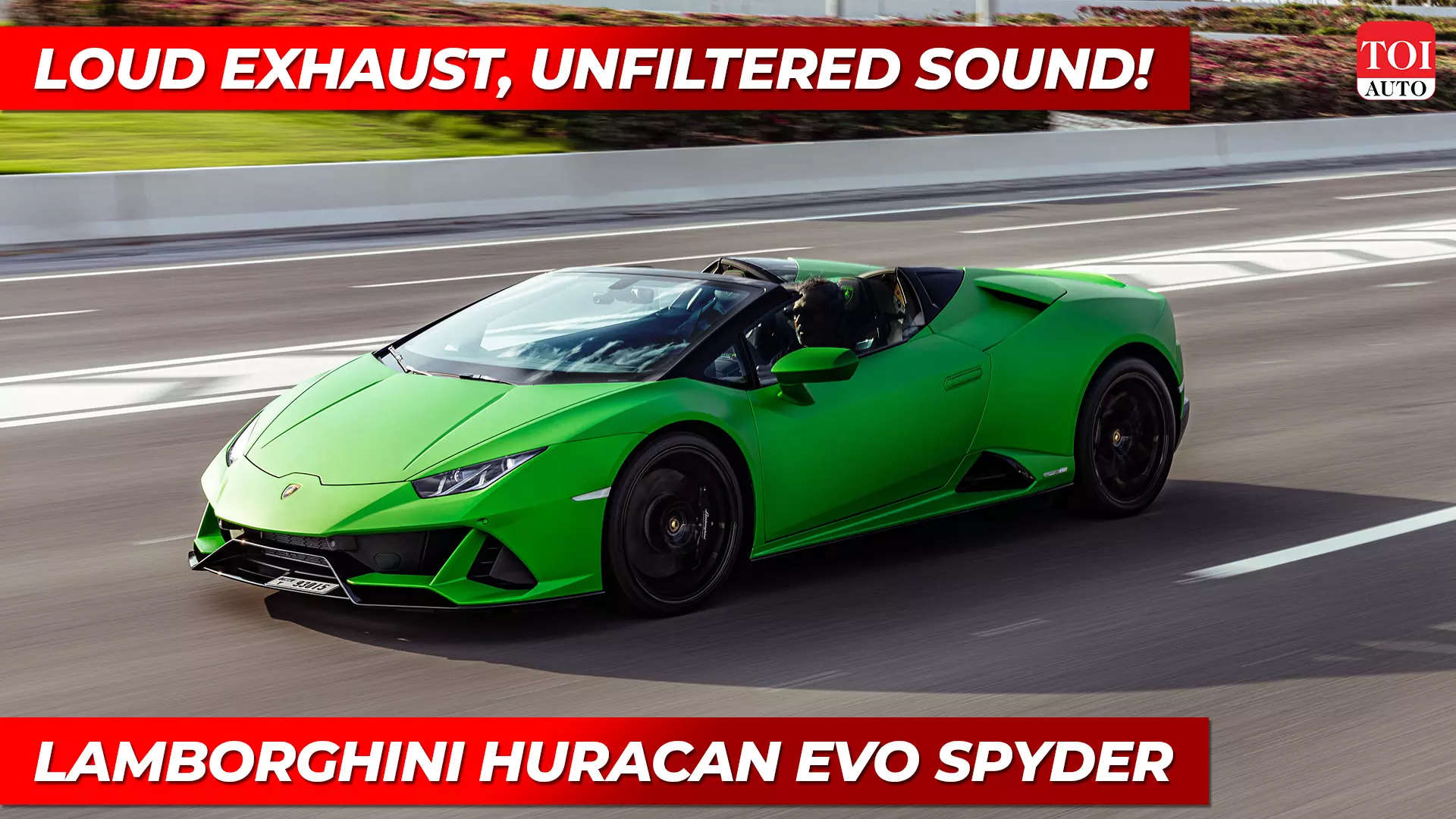 huracan evo spyder: Lamborghini Huracan EVO Spyder goes topless in Doha:  Loud, fast, desirable | TOI Auto | Auto - Times of India Videos