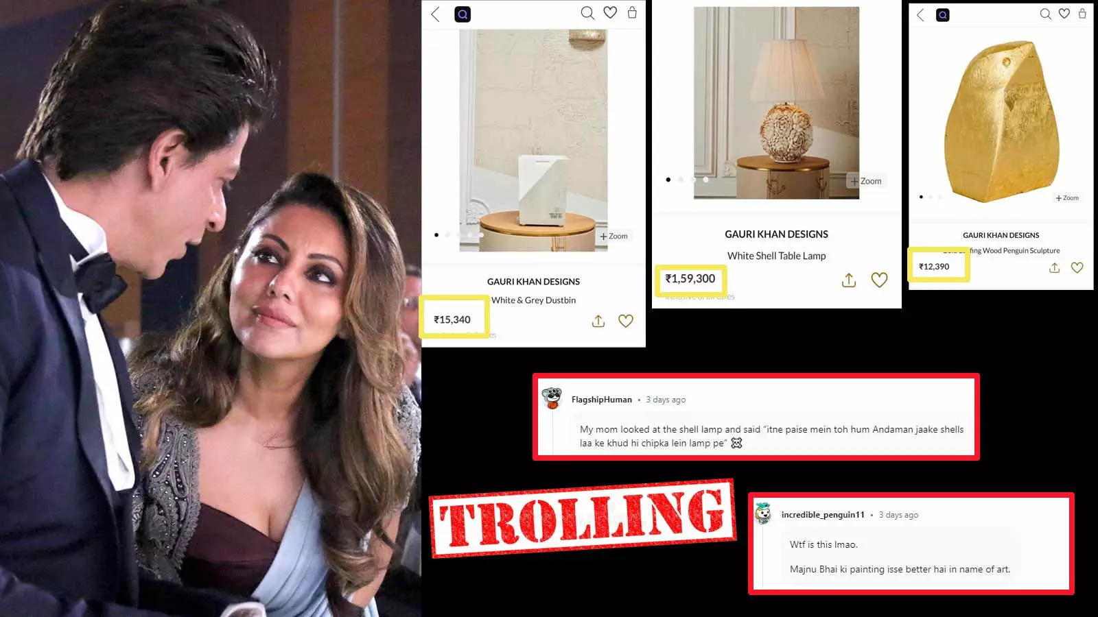 Shah Rukh Khan's wife Gauri Khan's super-expensive dustbin, lamp ...