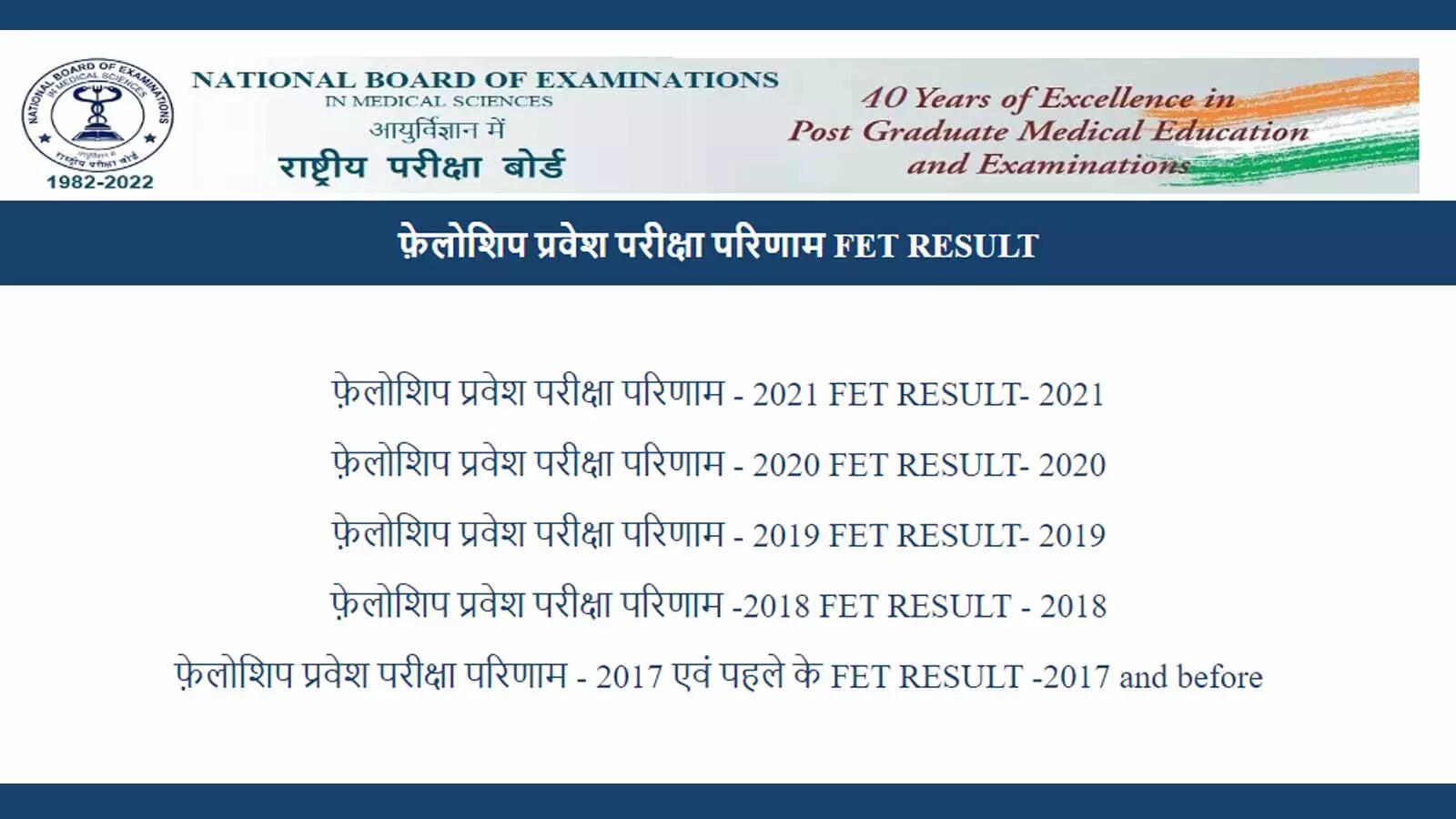 Fet: NBE FET result 2022 releases today on nbe.edu.in, how to download – Times of India
